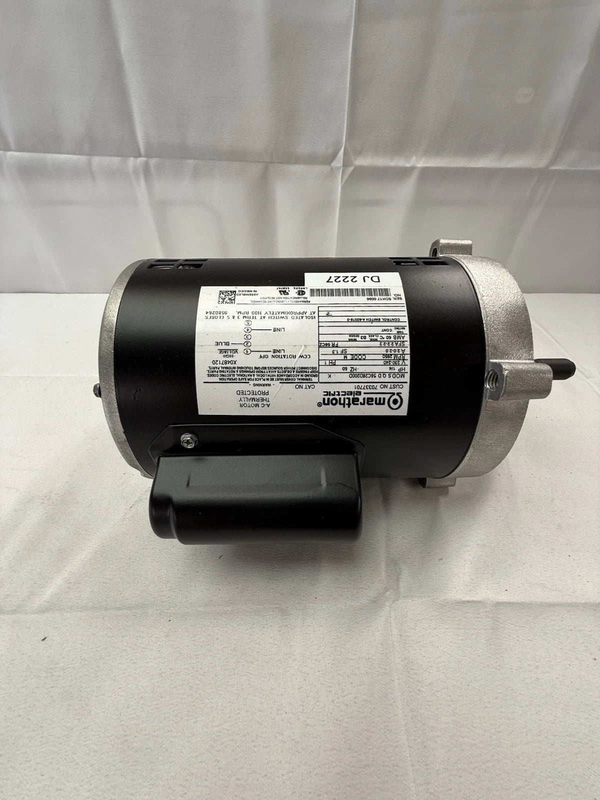 Alliance / Primus / Girbau / Lavamac - Marathon Motor Factory Refurb 70337701amac - Marathon Motor Factory Refurb 70337701