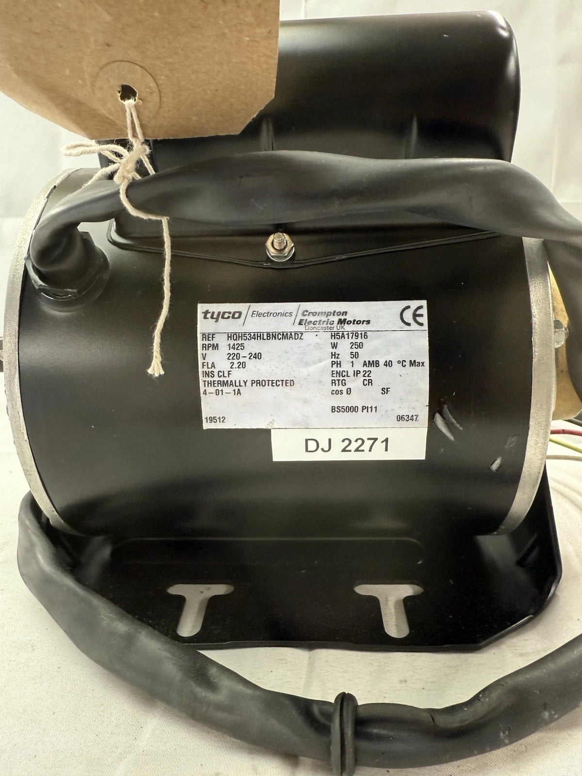 Warwick Dryers Genuine Fan Motor 4.01.1A - 1 Phase Fits On All WTD Dryers.